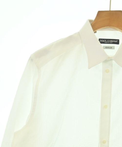 DOLCE&GABBANA（ドルチェアンドガッバーナ）カジュアルシャツ 白 サイズ:41(XL位) メンズ/2200715233030