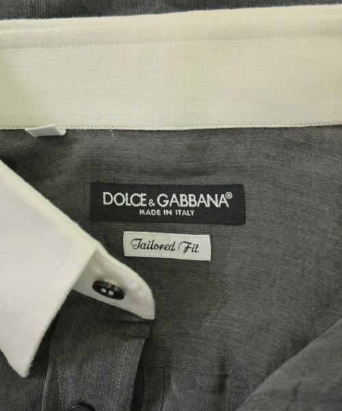 DOLCE&GABBANA（ドルチェアンドガッバーナ）カジュアルシャツ グレー サイズ:40(L位) メンズ/2200715233054