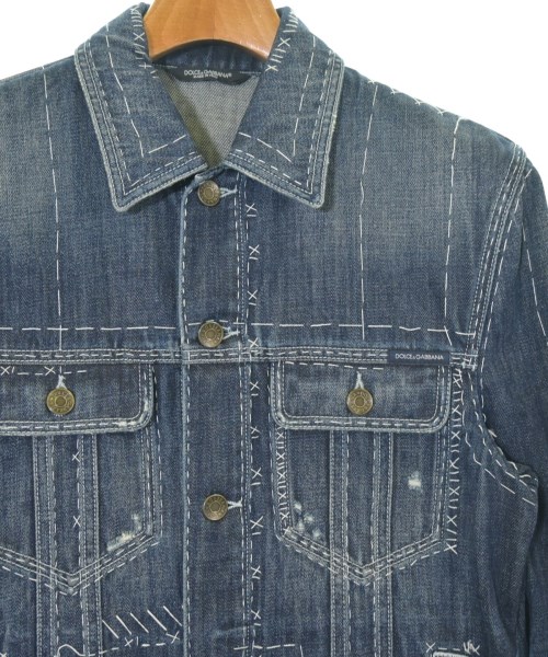 DOLCE&GABBANA（ドルチェアンドガッバーナ）デニムジャケット 青 サイズ:44(S位) メンズ/2200716244028