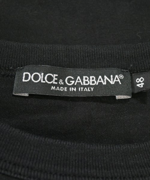DOLCE&GABBANA（ドルチェアンドガッバーナ）Tシャツ・カットソー 黒 サイズ:48(L位) メンズ/2200716244097