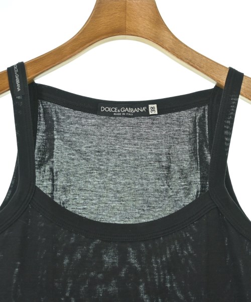 DOLCE&GABBANA（ドルチェアンドガッバーナ）キャミソール 黒 サイズ:38(S位) レディース/2200718303105