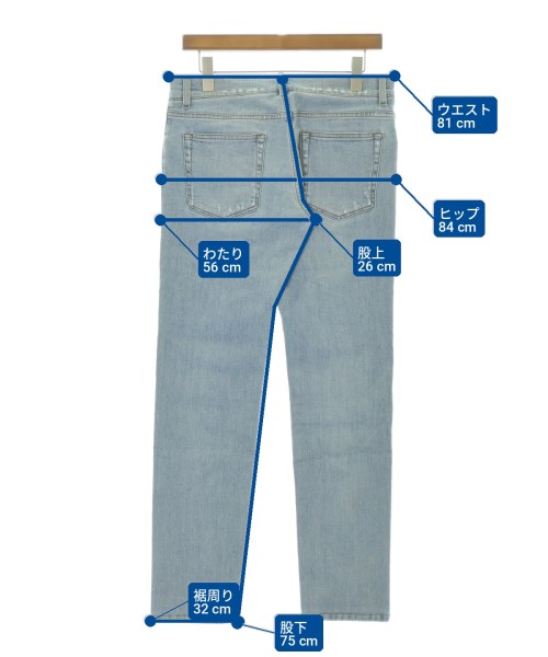 DOLCE&GABBANA（ドルチェアンドガッバーナ）デニムパンツ 青 サイズ:46(M位) メンズ/2200718552213