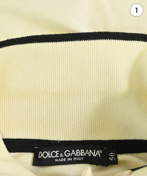 DOLCE&GABBANA（ドルチェアンドガッバーナ）ポロシャツ 白 サイズ:50(XL位) メンズ/2200718993290