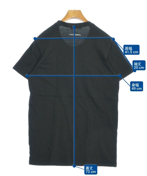 DOLCE&GABBANA（ドルチェアンドガッバーナ）Tシャツ・カットソー 黒 サイズ:XL メンズ/2200718993313