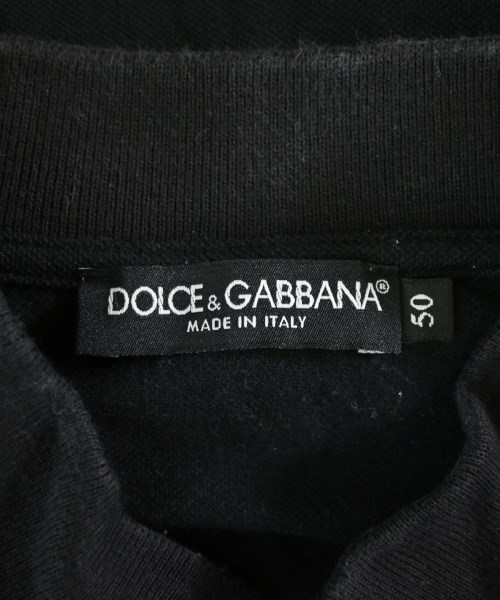 DOLCE&GABBANA（ドルチェアンドガッバーナ）ポロシャツ 黒 サイズ:50(XL位) メンズ/2200718993320