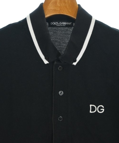 DOLCE&GABBANA（ドルチェアンドガッバーナ）ポロシャツ 黒 サイズ:50(XL位) メンズ/2200718993320