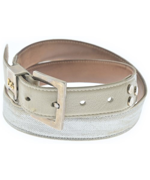 DOLCE&GABBANA(ドルチェアンドガッバーナ)ベルト シルバー サイズ:85/2200646356242
