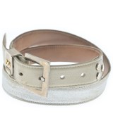 DOLCE&GABBANA（ドルチェアンドガッバーナ）ベルト シルバー サイズ:85 レディース/2200646356242