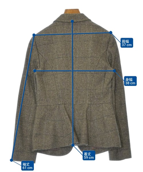 DOLCE&GABBANA（ドルチェアンドガッバーナ）ジャケット 茶 サイズ:40(M位) レディース/2200638051032