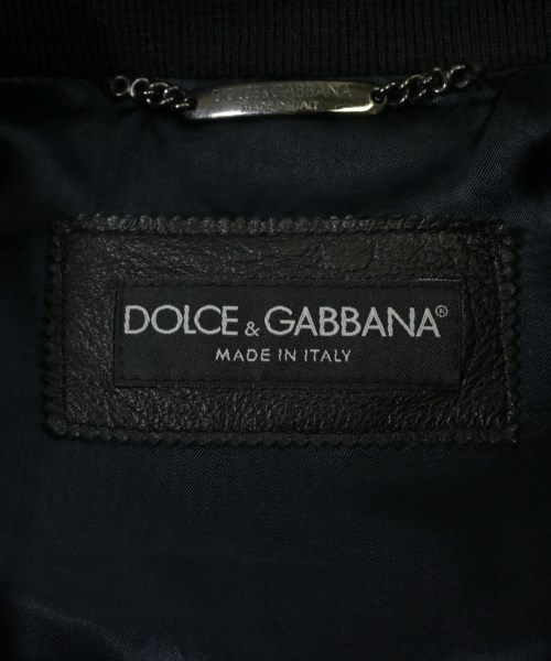 DOLCE&GABBANA（ドルチェアンドガッバーナ）ライダース 黒 サイズ:44(S位) メンズ/2200646585024