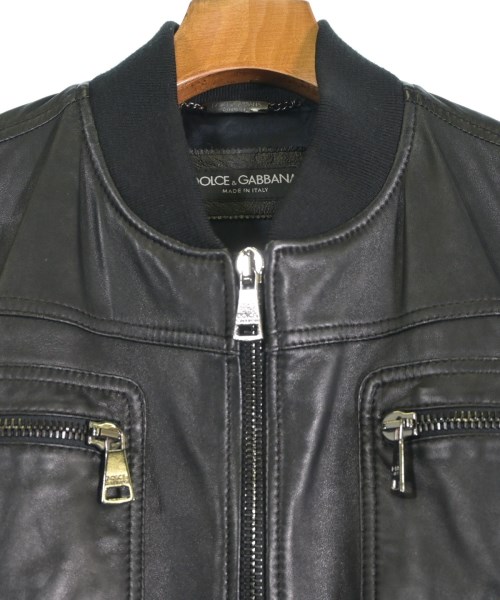 DOLCE&GABBANA（ドルチェアンドガッバーナ）ライダース 黒 サイズ:44(S位) メンズ/2200646585024
