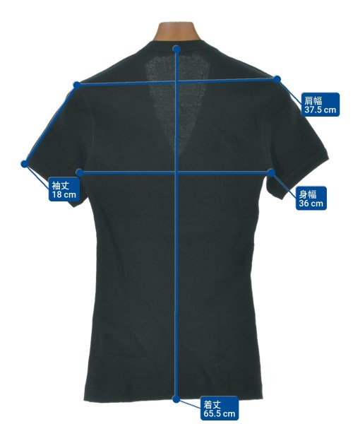 DOLCE&GABBANA（ドルチェアンドガッバーナ）Tシャツ・カットソー 黒 サイズ:44(S位) メンズ/2200639794310