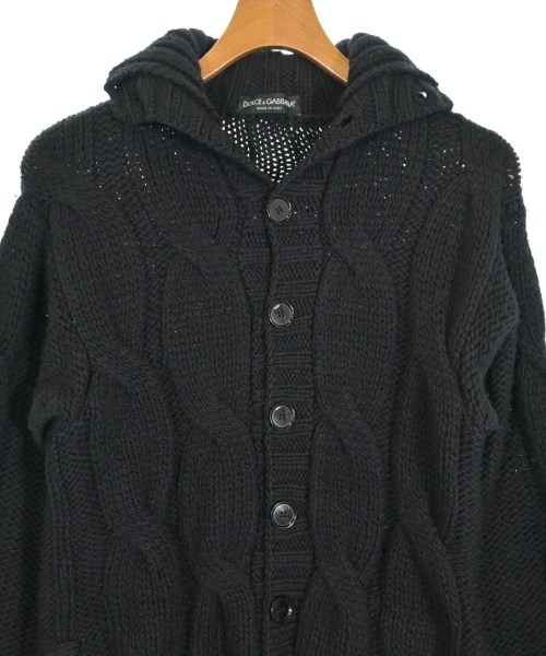 DOLCE&GABBANA（ドルチェアンドガッバーナ）カーディガン 黒 サイズ:48(L位) メンズ/2200650108035