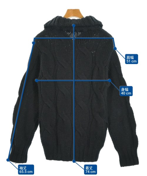 DOLCE&GABBANA（ドルチェアンドガッバーナ）カーディガン 黒 サイズ:48(L位) メンズ/2200650108035