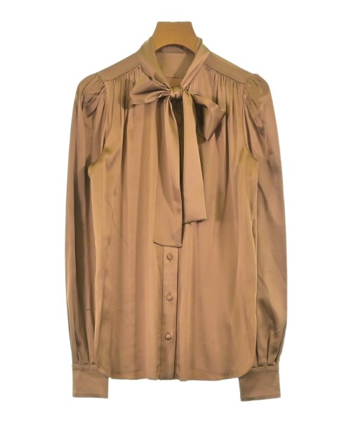 DOLCE&GABBANA(ドルチェアンドガッバーナ)ブラウス 茶 サイズ:36(XS位)/2200641685019