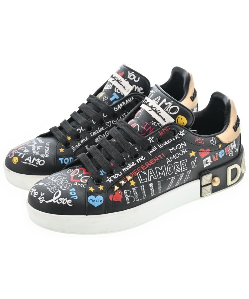 DOLCE&GABBANA(ドルチェアンドガッバーナ)スニーカー 黒 サイズ:37 1/2(23.5cm位)/2200651586054