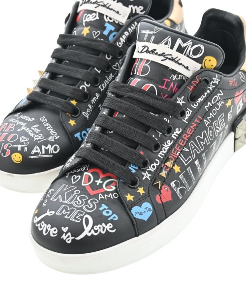 DOLCE&GABBANA（ドルチェアンドガッバーナ）スニーカー 黒 サイズ:37 1/2(23.5cm位) レディース/2200651586054