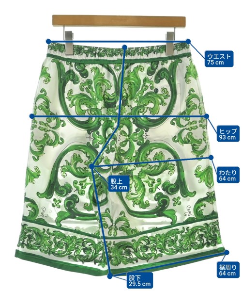 DOLCE&GABBANA（ドルチェアンドガッバーナ）ショートパンツ 白 サイズ:50(XL位) メンズ/2200653077062