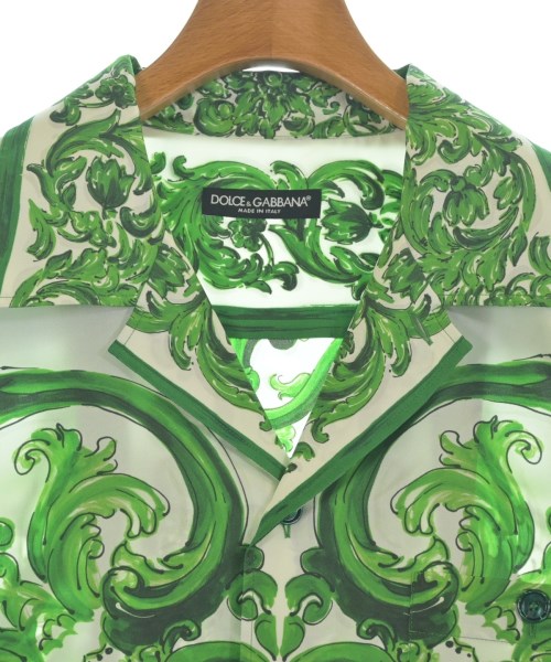 DOLCE&GABBANA（ドルチェアンドガッバーナ）カジュアルシャツ 緑 サイズ:39(M位) メンズ/2200653077079