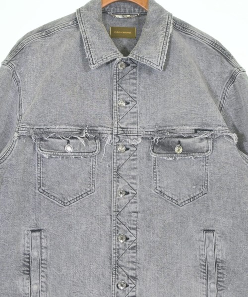 DOLCE&GABBANA（ドルチェアンドガッバーナ）デニムジャケット グレー サイズ:50(XL位) メンズ/2200653112138