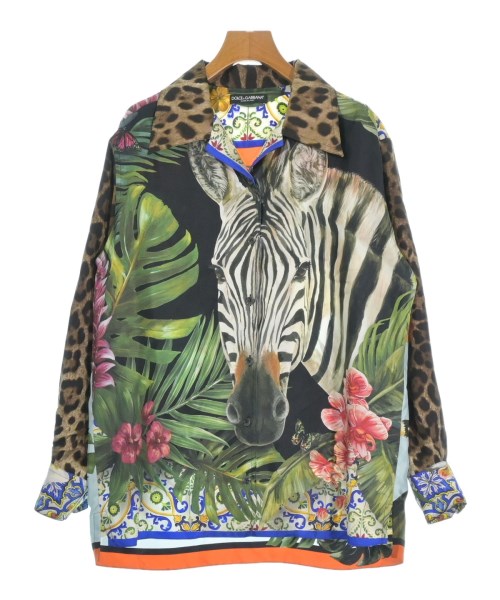 DOLCE&GABBANA(ドルチェアンドガッバーナ)カジュアルシャツ 緑 サイズ:38(S位)/2200653330051