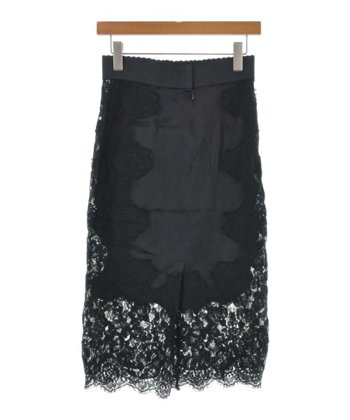 DOLCE&GABBANA（ドルチェアンドガッバーナ）ひざ丈スカート 黒 サイズ:40(M位) レディース/2200653330082