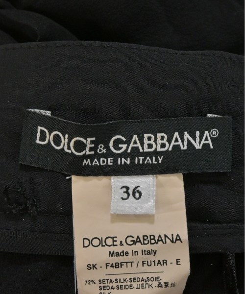 DOLCE&GABBANA（ドルチェアンドガッバーナ）ひざ丈スカート 黒 サイズ:36(XS位) レディース/2200653330099