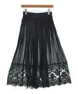 DOLCE&GABBANA（ドルチェアンドガッバーナ）ひざ丈スカート 黒 サイズ:36(XS位) レディース/2200653330099