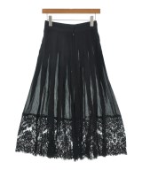 DOLCE&GABBANA（ドルチェアンドガッバーナ）ひざ丈スカート 黒 サイズ:36(XS位) レディース/2200653330099