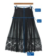 DOLCE&GABBANA（ドルチェアンドガッバーナ）ひざ丈スカート 黒 サイズ:36(XS位) レディース/2200653330099