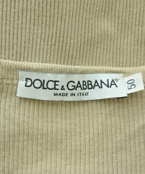 DOLCE&GABBANA（ドルチェアンドガッバーナ）Tシャツ・カットソー ベージュ サイズ:50(XL位) メンズ/2200645617108