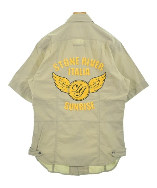 DOLCE&GABBANA（ドルチェアンドガッバーナ）カジュアルシャツ カーキ サイズ:41(S位) メンズ/2200646201047