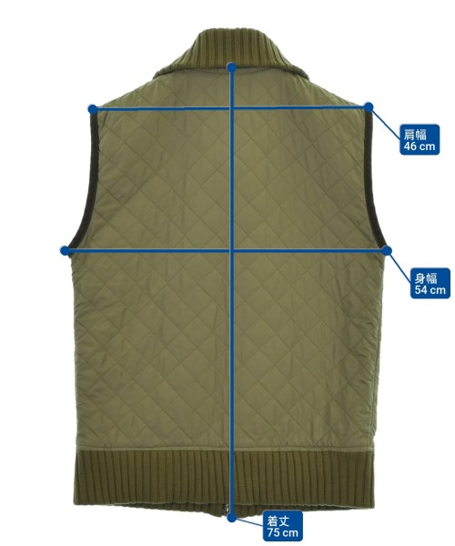 DOLCE&GABBANA（ドルチェアンドガッバーナ）ダウンジャケット/ダウンベスト カーキ サイズ:-(M位) メンズ/2200646385020