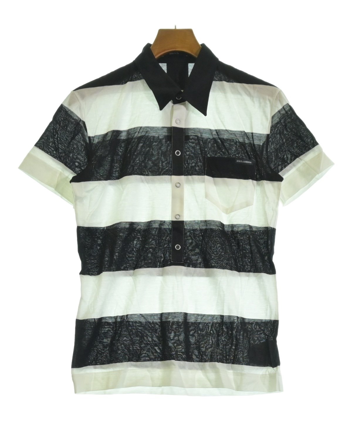Dolce & Gabbana ロゴポロシャツ 48サイズ　L相当 DOLCE&GABBANA（ドルチェアンドガッバーナ）ポロシャツ 黒 サイズ:48(L