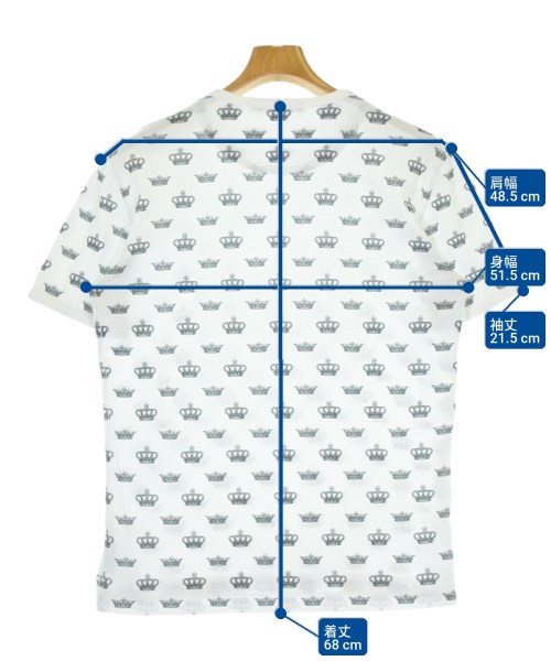 DOLCE&GABBANA（ドルチェアンドガッバーナ）Tシャツ・カットソー 白 サイズ:46(M位) メンズ/2200698273108