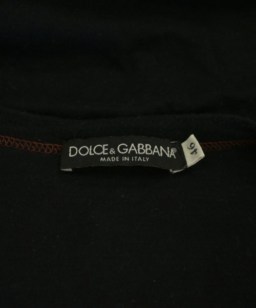 DOLCE&GABBANA（ドルチェアンドガッバーナ）Tシャツ・カットソー 黒 サイズ:46(M位) メンズ/2200703544032