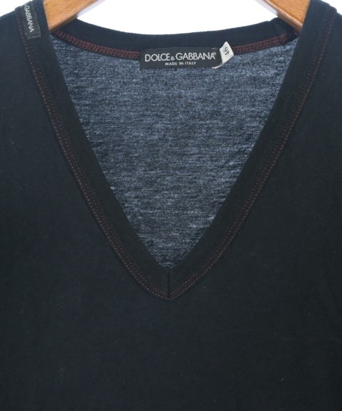 DOLCE&GABBANA（ドルチェアンドガッバーナ）Tシャツ・カットソー 黒 サイズ:46(M位) メンズ/2200703544032