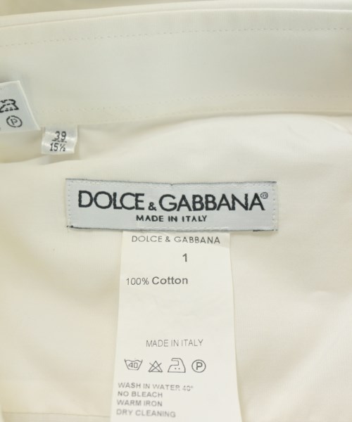 DOLCE&GABBANA（ドルチェアンドガッバーナ）ドレスシャツ 白 サイズ:1(S位) メンズ/2200702518690