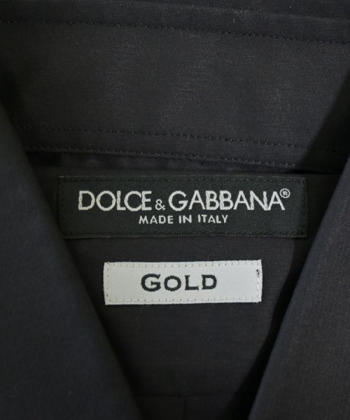 DOLCE&GABBANA（ドルチェアンドガッバーナ）ドレスシャツ 黒 サイズ:38(S位) メンズ/2200703929167