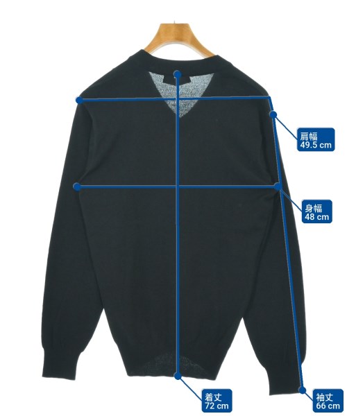 DOLCE&GABBANA（ドルチェアンドガッバーナ）ニット・セーター 黒 サイズ:50(XL位) メンズ/2200704225824