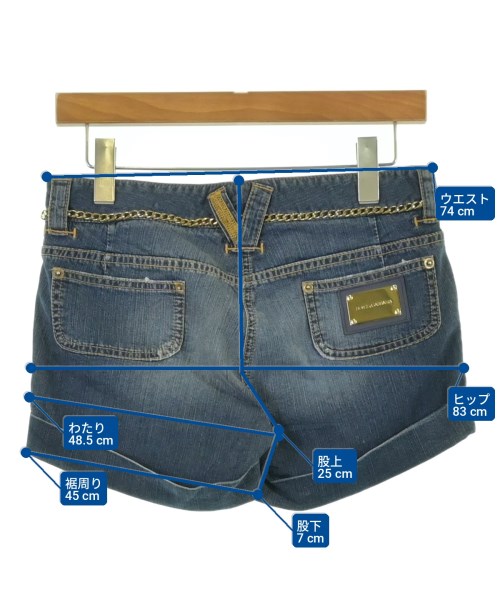 DOLCE&GABBANA（ドルチェアンドガッバーナ）ショートパンツ 青 サイズ:40(M位) レディース/2200704297340