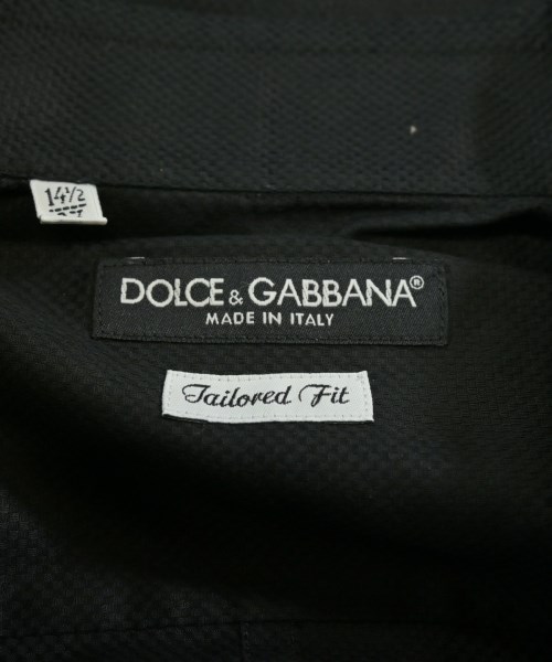DOLCE&GABBANA（ドルチェアンドガッバーナ）カジュアルシャツ 黒 サイズ:37(XS位) メンズ/2200704297791