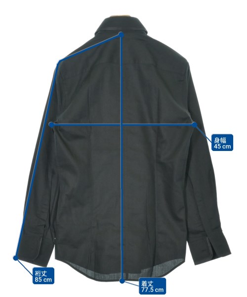 DOLCE&GABBANA（ドルチェアンドガッバーナ）カジュアルシャツ 黒 サイズ:37(XS位) メンズ/2200704297791