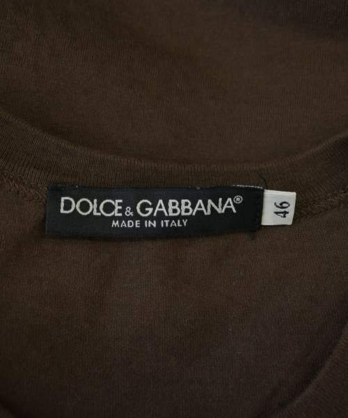 DOLCE&GABBANA（ドルチェアンドガッバーナ）Tシャツ・カットソー 茶 サイズ:46(M位) メンズ/2200704297852