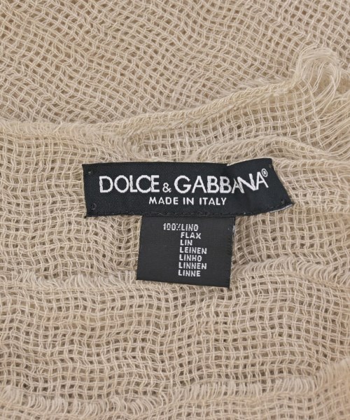 DOLCE&GABBANA（ドルチェアンドガッバーナ）ストール ベージュ サイズ:- メンズ/2200704297968