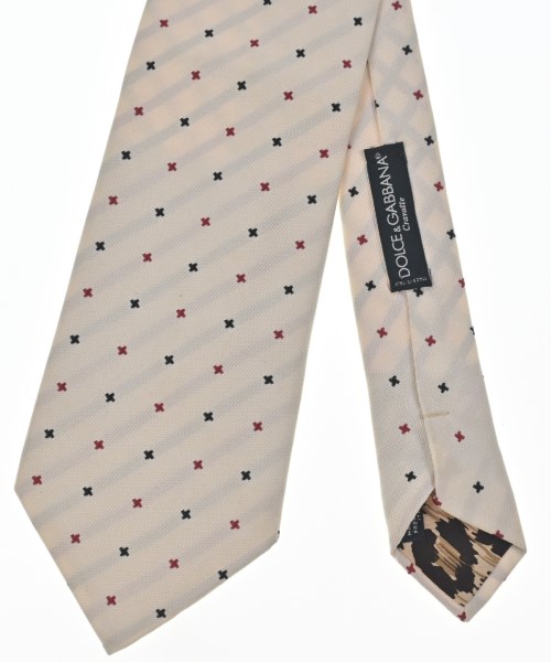 DOLCE&GABBANA（ドルチェアンドガッバーナ）ネクタイ 白 サイズ:- メンズ/2200704642133