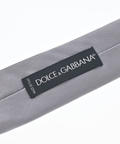 DOLCE&GABBANA（ドルチェアンドガッバーナ）ネクタイ グレー サイズ:- メンズ/2200704642157