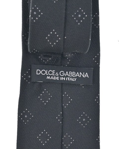 DOLCE&GABBANA（ドルチェアンドガッバーナ）ネクタイ 黒 サイズ:- メンズ/2200704642997