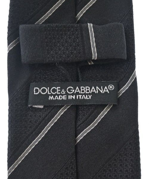 DOLCE&GABBANA（ドルチェアンドガッバーナ）ネクタイ 黒 サイズ:- メンズ/2200704666955