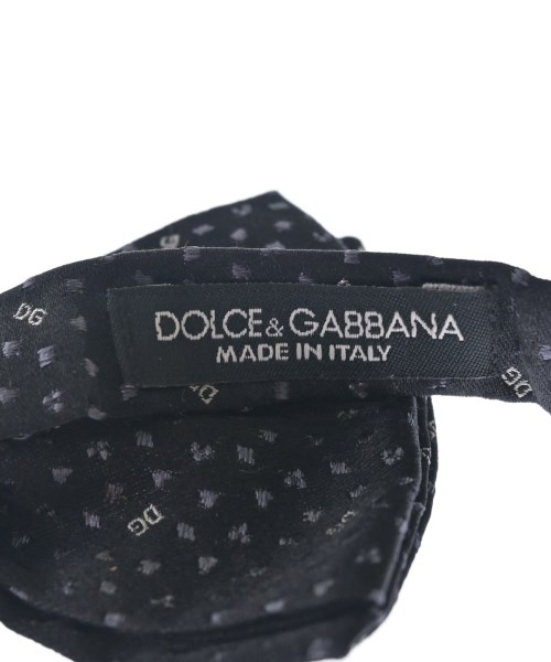 DOLCE&GABBANA（ドルチェアンドガッバーナ）ネクタイ 黒 サイズ:- メンズ/2200704687141